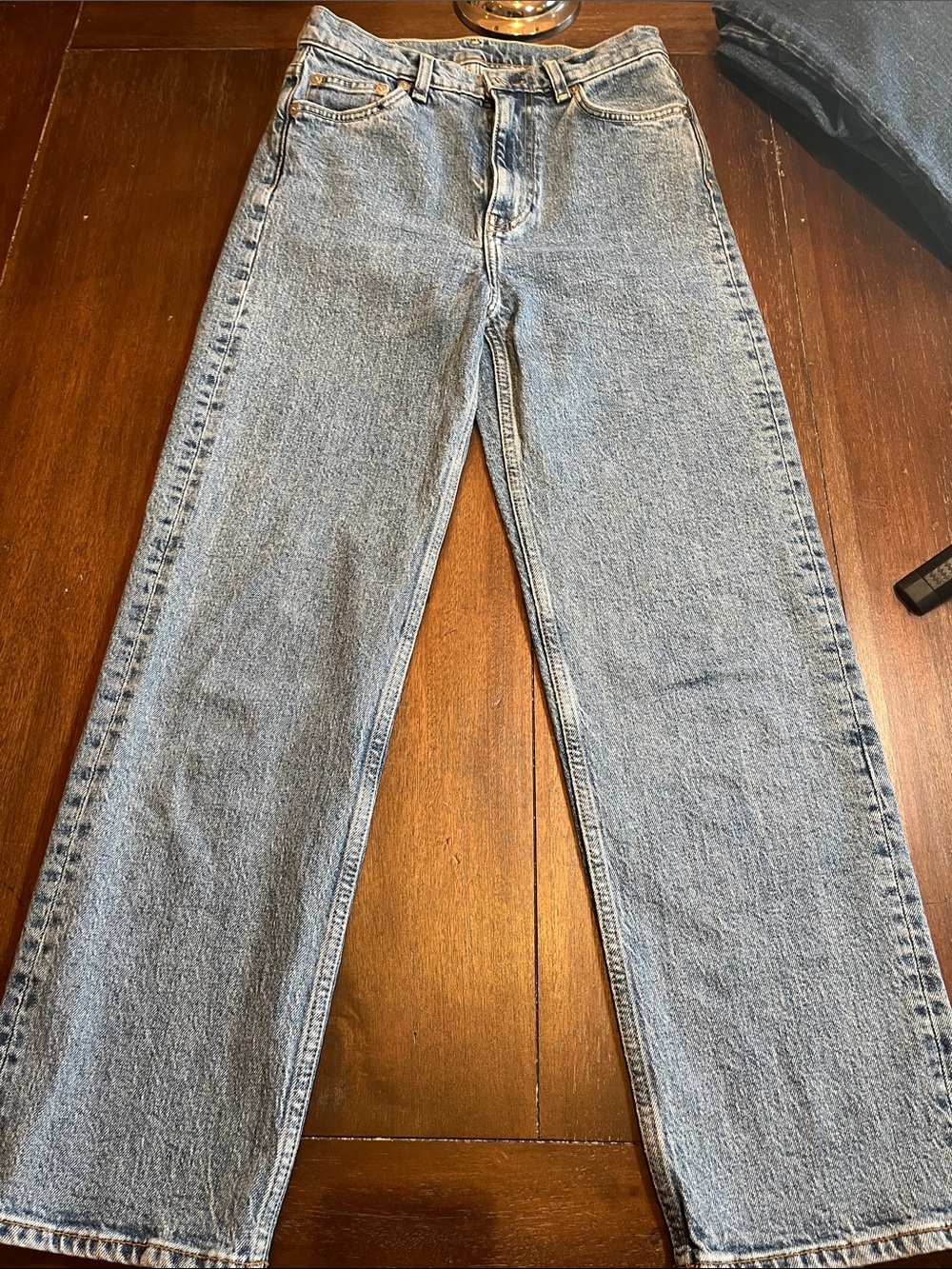 Arket Light Blue Straight-Leg Women's Jeans